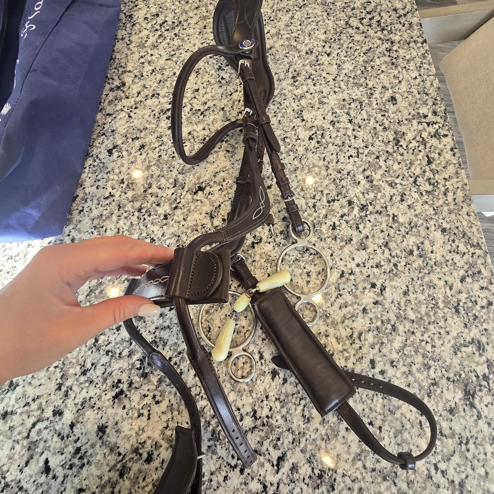 PS of Sweden High Jump Bridle - Sz Full - Brown - Picture 6 of 6